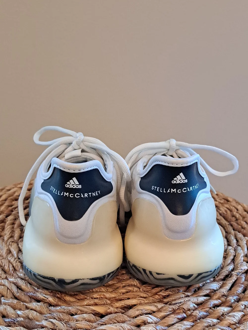Adidas By Stella McCartney Womens Court Boost Cloud White Tennis Sneakers 8.5